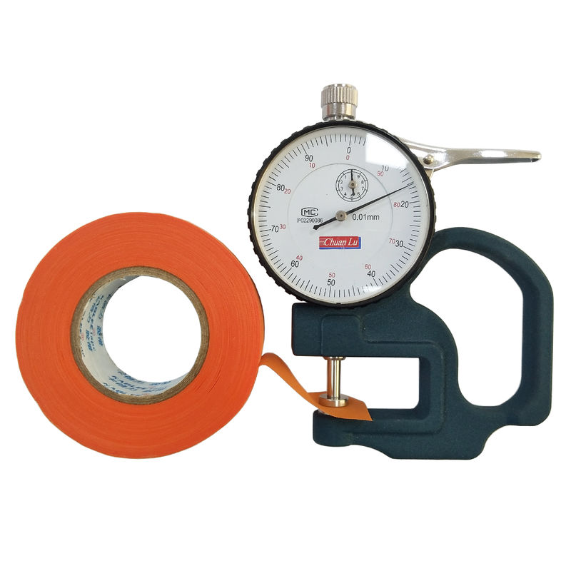 De oranje Verpakkende Band van de Draaduitrusting, Polyesterstof Band 0.16mm van het Bedradingsweefgetouw dik