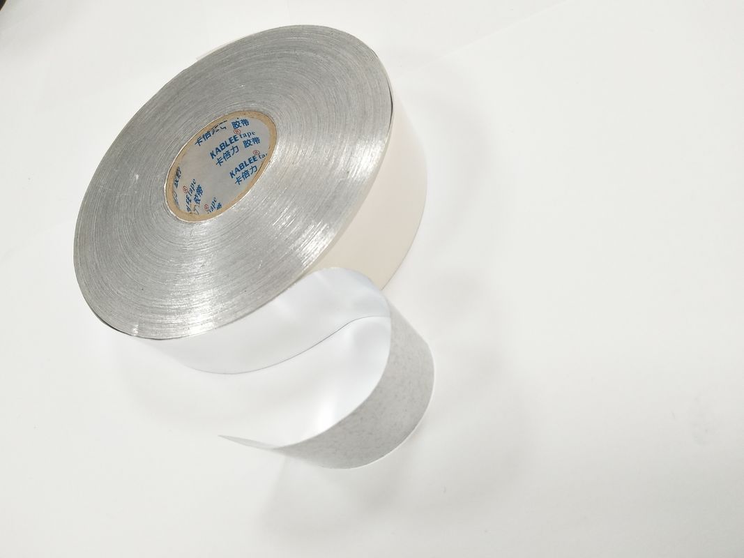 De acryl Zelfklevende Zilveren Kleur van de Aluminiumfolieband voor Hitteisolatie het Verzegelen