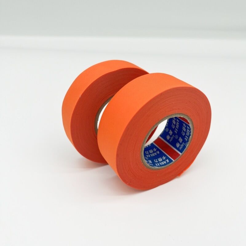 PET Materiaal Oranje Kleur Acryl Lijm Doek Tape Wikkelen Automotive Draadboom