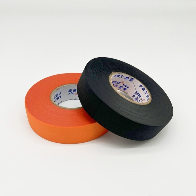 0,25 mm Kablee T01 Auto Draadboom Stoffen Tape Slijtvast Zwart Oranje Kleur